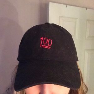 💯 emoji pacsun baseball cap